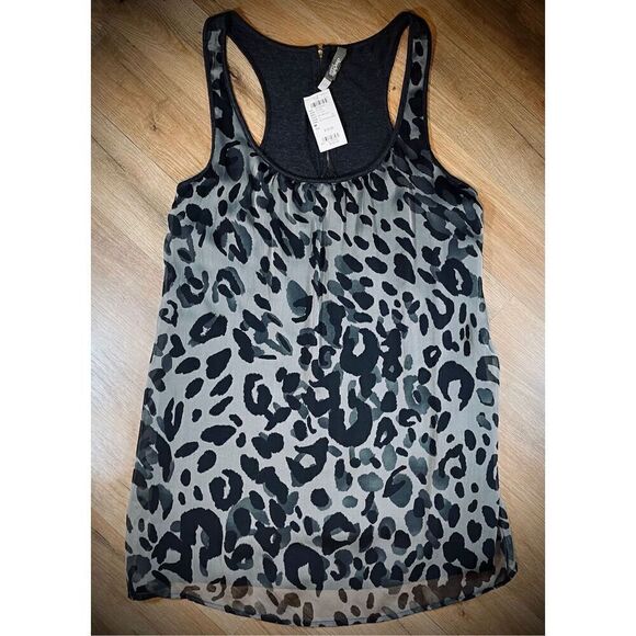NWT Charlotte Russe Leopard- Print Tunic Sz M - Picture 3 of 8